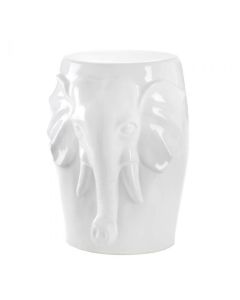 ELEPHANT CERAMIC DECORATIVE STOOL