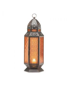 TALL MOROCCAN-STYLE CANDLE LANTERN